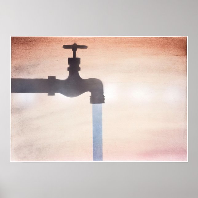 Edward Ruscha - Wasserhahn - Pop Art Poster (Vorne)