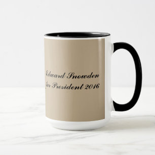 Edward Snowden für Präsidenten 2016 Tasse