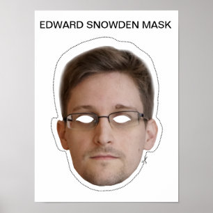 Edward Snowden-Maske Poster