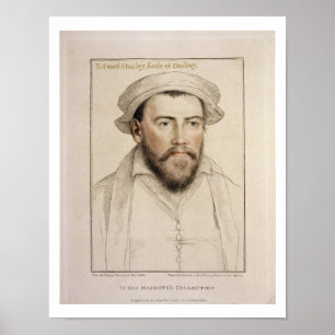 Edward Stanley Earle of Darby (1508-1572), gravier Poster