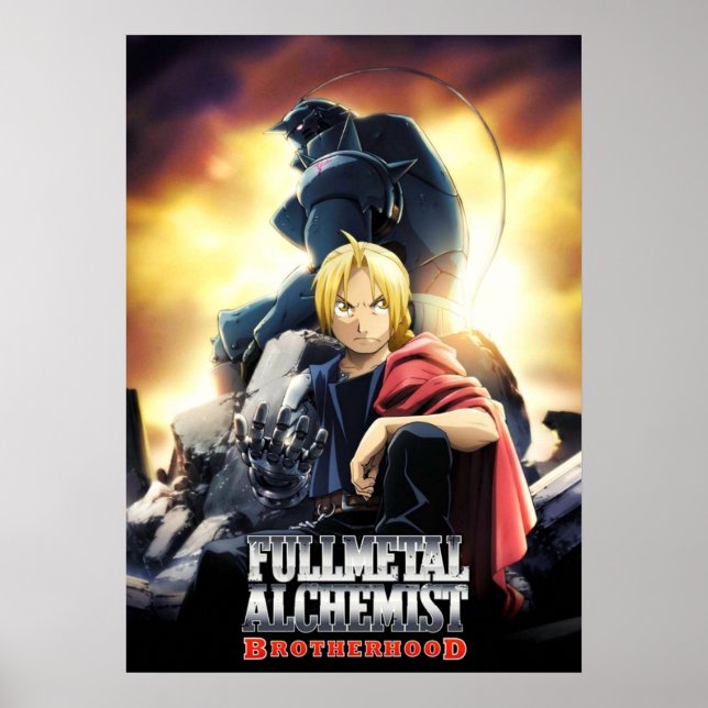 Edward und Alphonse Fullmetal-Alchemist Brotherhoo Poster (Vorne)