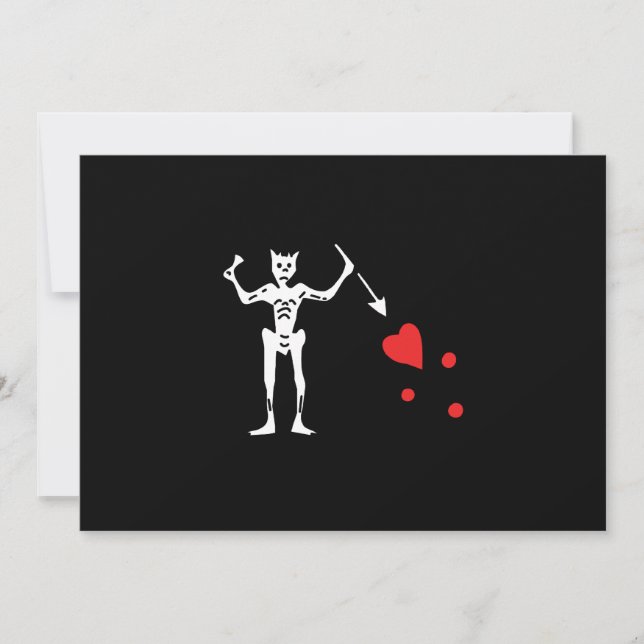 Edward unterrichten alias Blackbeard Einladungen (Vorderseite)