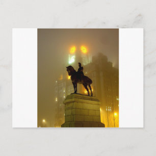 Edward V11 Statue, Pier Head, Liverpool UK Postkarte
