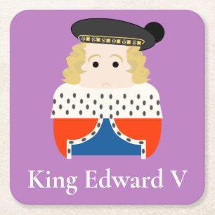 Edward V., Yorkist King of England Rechteckiger Pappuntersetzer