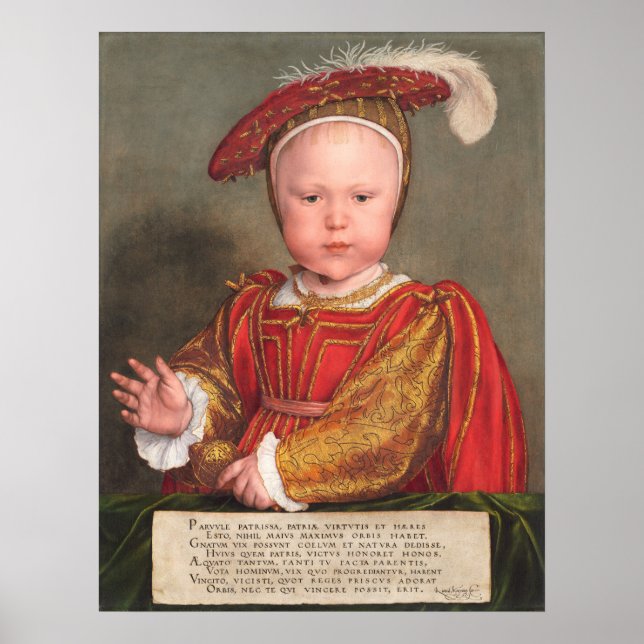 Edward VI. Hans Holbein Fine Art Poster (Vorne)