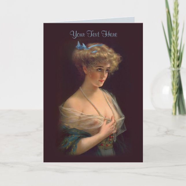 Edwardian Beauty Karte (Vorderseite)
