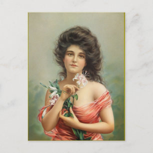 Edwardian Beauty Postcard Postkarte