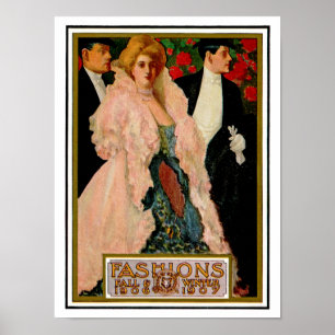 Edwardian Fashions: Herbst und Winter 1906 und 190 Poster