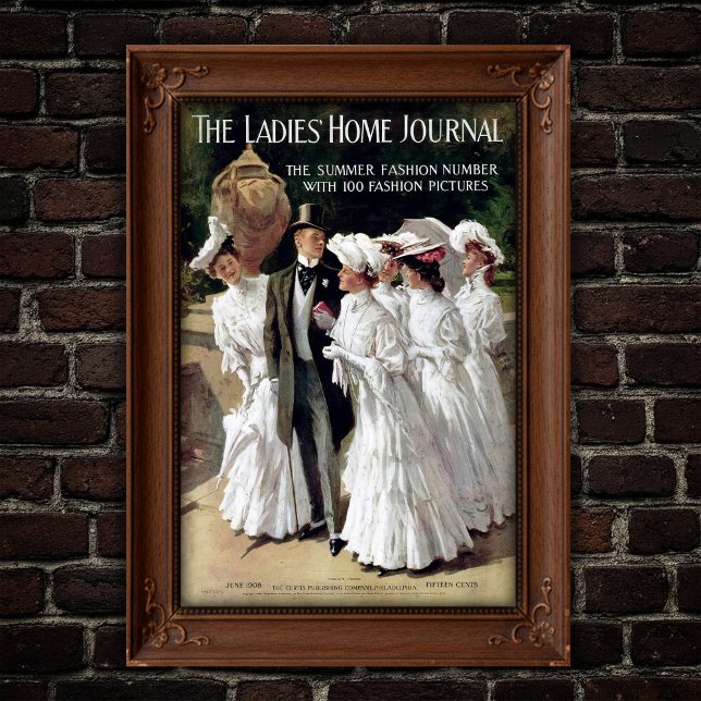 Edwardian Ladies' Home Journal Magazine Cover Poster (Von Creator hochgeladen)