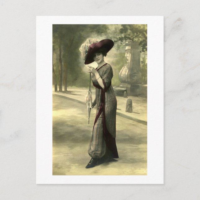Edwardian Lady Postkarte (Vorderseite)