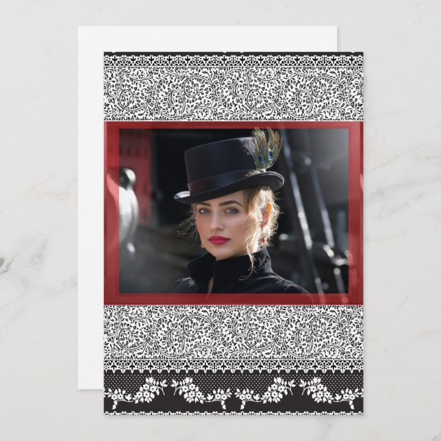 Edwardian Note Card Dankeskarte (Vorne/Hinten)