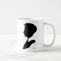 Edwardian Vintage Schwarzweiss-Silhouette