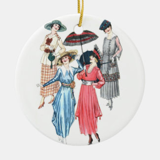 Edwardian Women Fashion Ornament für Frühjahr Somm