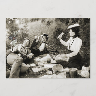 EDWARDIAN ZEITRAUM-PICKNICK-LUSTIGE EINLADUNG