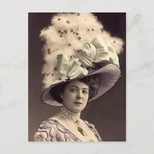 Edwardianische Dame Postkarte (Vorderseite)