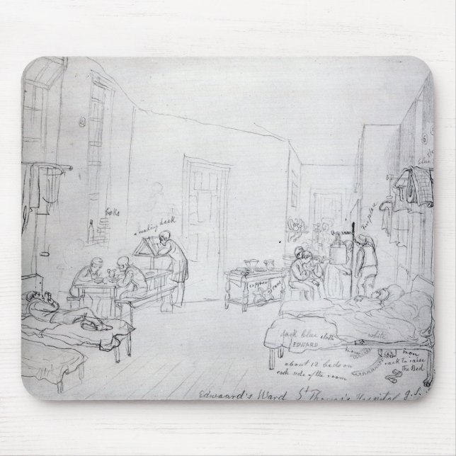 Edwards Bezirk, St Thomas Krankenhaus, London Mousepad (Vorne)