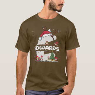 Edwards Christmas w Edwards Name für lustige Weihn T-Shirt