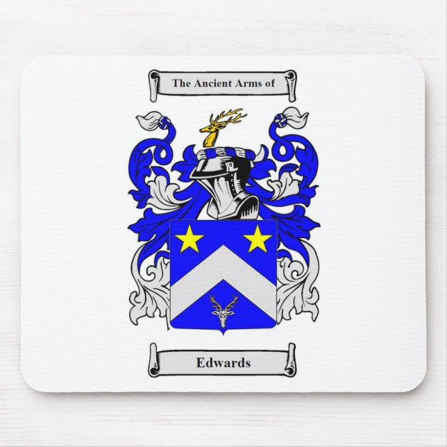 Edwards (englisches) Wappen Mousepad (Vorne)