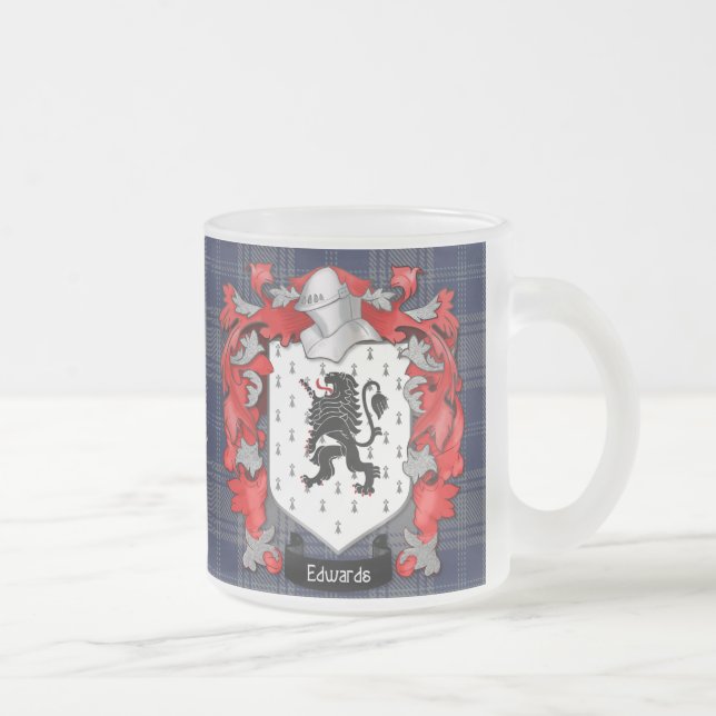 Edwards Family Crest - Wales Mattglastasse (Rechts)