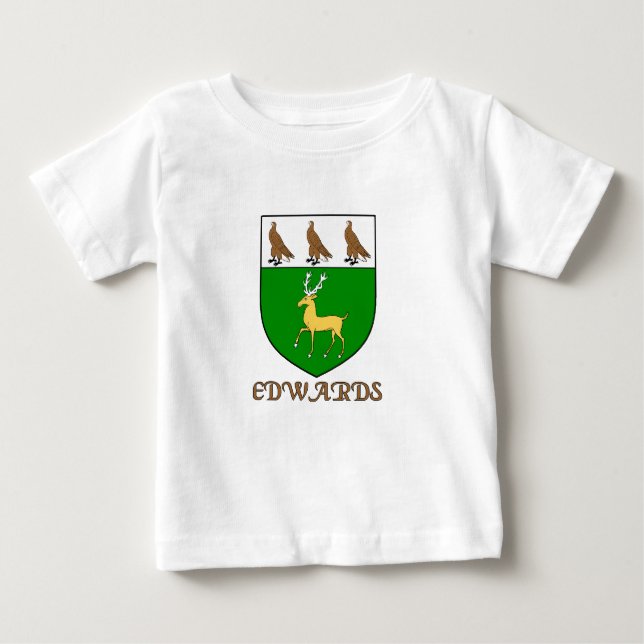 Edwards Family Shield Baby T-shirt (Vorderseite)