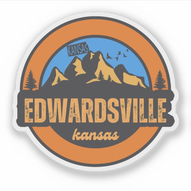 Edwardsville, Kansas Aufkleber (Vorderseite)