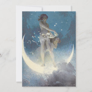 Edwin Blashfield Stars Scattering Art Nouveau Einladung