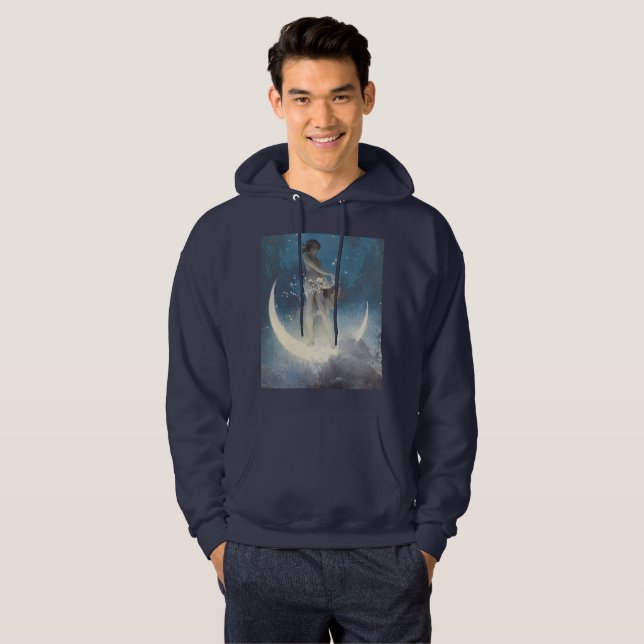 Edwin Blashfield Stars Scattering Art Nouveau Hoodie (Vorne ganz)