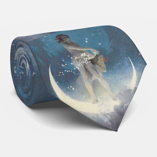 Edwin Blashfield Stars Scattering Art Nouveau Krawatte (Gerollt)