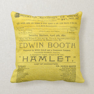 Edwin Booth Hamlet Programm Kissen