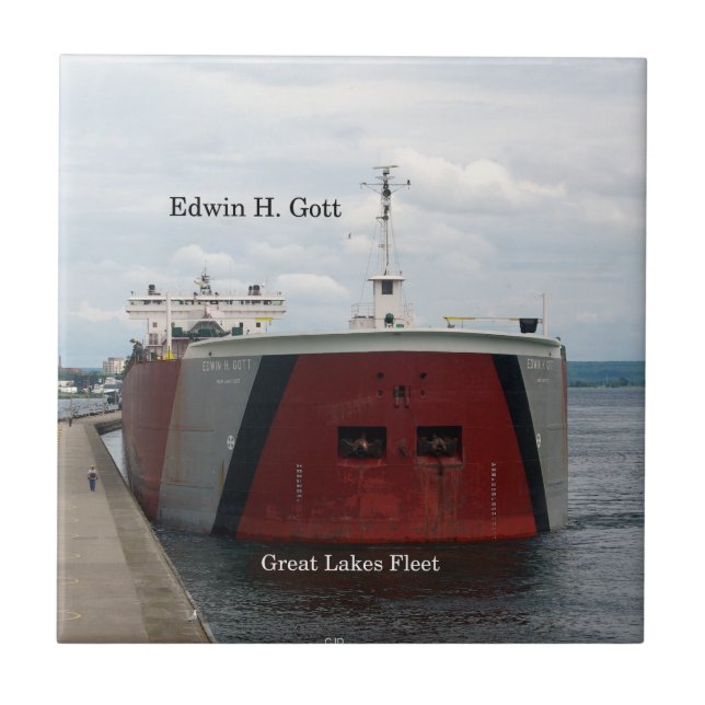 Edwin H. Gott tile Fliese (Vorderseite)