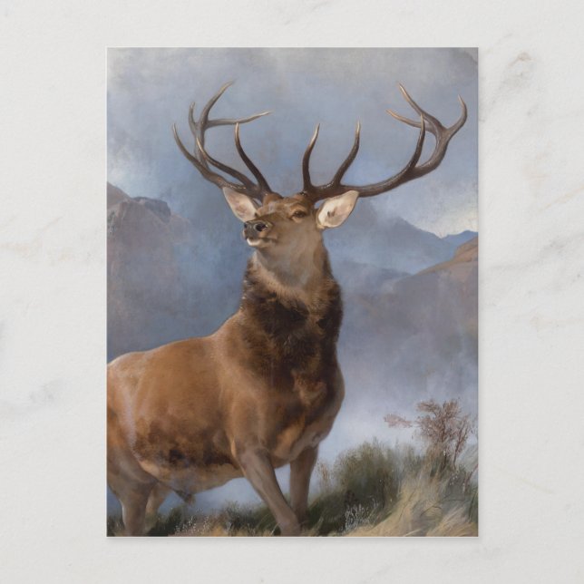 Edwin Henry Landseer | Der Monarch des Glens Postkarte (Vorderseite)
