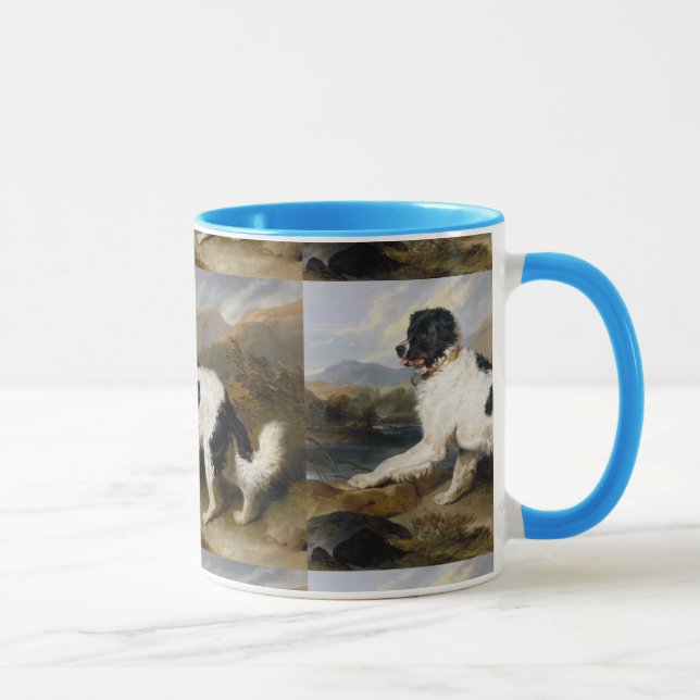 Edwin Henry Landseer Lion A Newfundland Dog Tasse (Rechts)