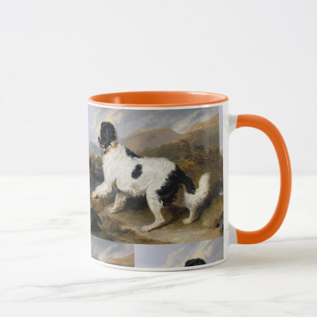 Edwin Henry Landseer Lion A Newfundland Dog Tasse (Rechts)