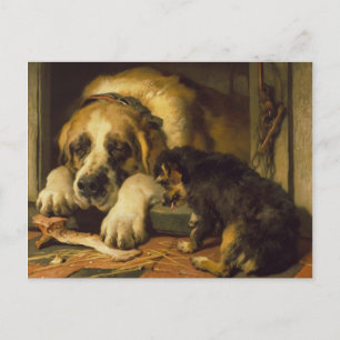 Edwin Henry Landseer   Zweiflerische Krummel Postkarte