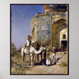 Edwin Lord Weeks The Old Blue Tile Moschee Poster