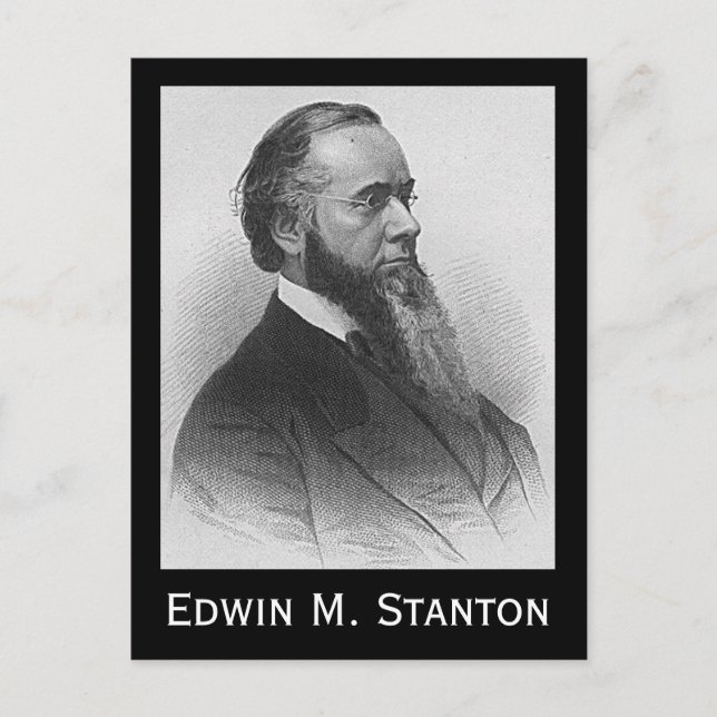 Edwin M. Stanton Postkarte (Vorderseite)
