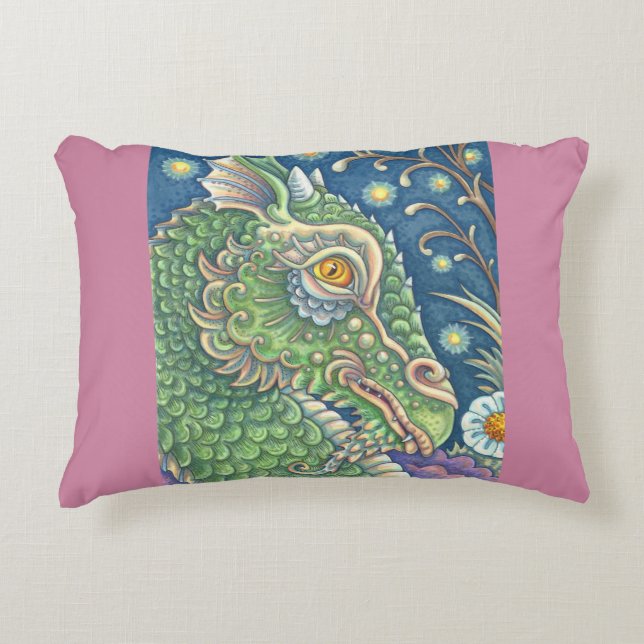 Edwins Dragon Fantasy ACCENT PILLOW Zierkissen (Vorderseite)