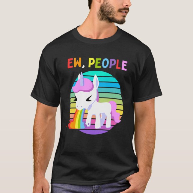 Ee People Unicorn Sunset Rainbow T-Shirt (Vorderseite)