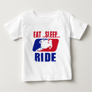 Eeat Schlaf und Fahrt Baby T-shirt