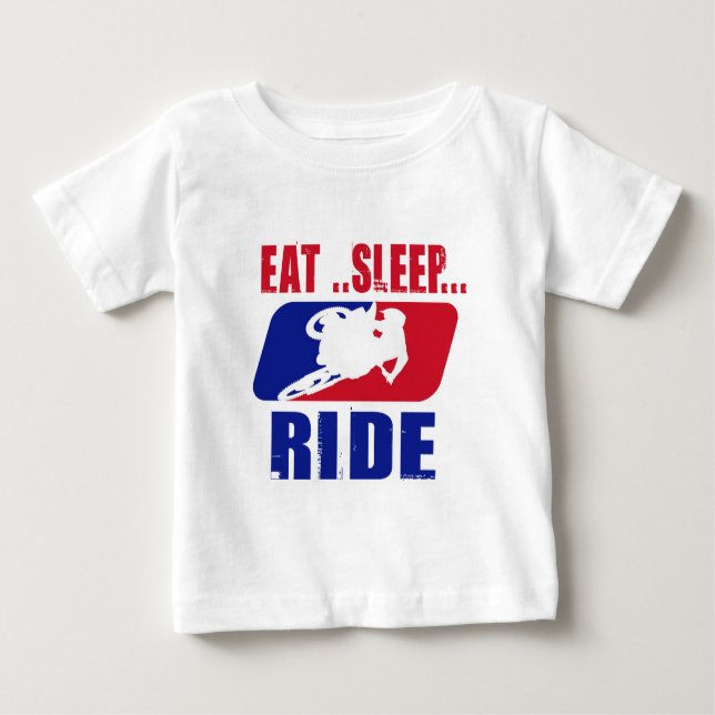 Eeat Schlaf und Fahrt Baby T-shirt (Vorderseite)