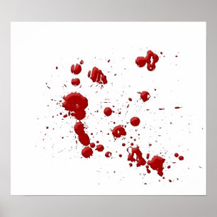 Eeew, ist das Blut auf Ihrem Poster