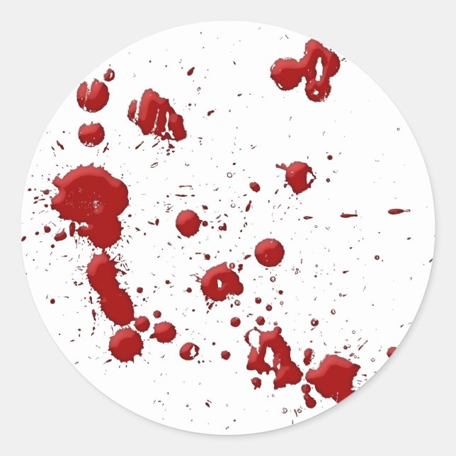 Eeew, ist das Blut auf Ihrem Runder Aufkleber (Vorderseite)