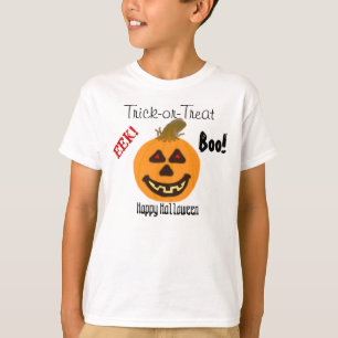 EEK Halloween Lächeln Pumpkin Trick-oder-Leckerei T-Shirt
