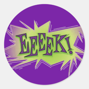 Eek! Halloween Runder Aufkleber