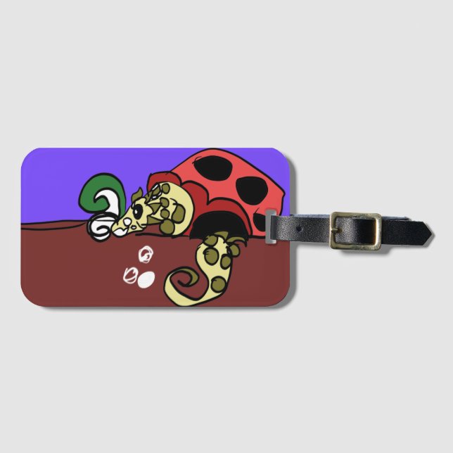 Eel art gepäckanhänger (Vorderseite (Horizontal))