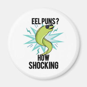 Eel Puns wie schockierend lustige Tierpuppe Magnet