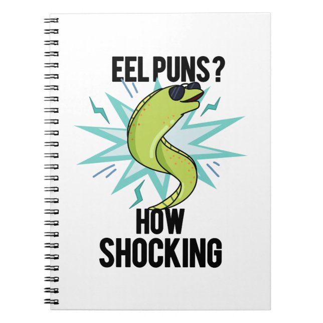 Eel Puns wie schockierend lustige Tierpuppe Notizblock (Vorderseite)