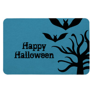 Eerie Bats Halloween Flexi Magnet, blau Magnet