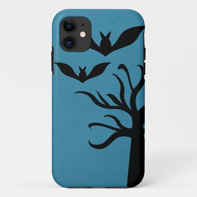 Eerie Bats iPhone 5 BT Case, Blue Case-Mate iPhone Hülle (Rückseite)