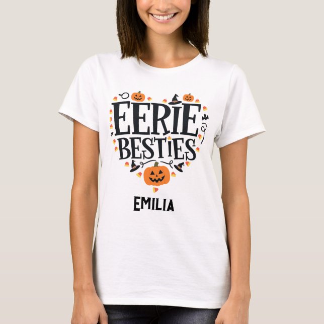 Eerie Besties Custom Halloween T - Shirt für Freun (Vorderseite)